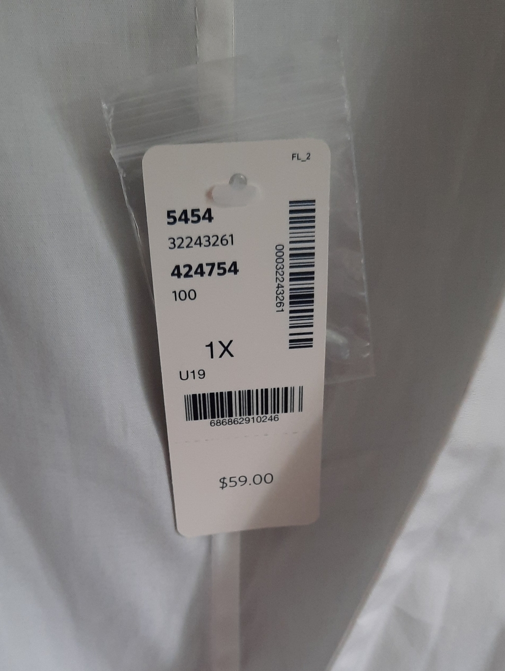 Love & Legend NWT 1X White Draped Tie-Front Tunic Shirt - Picture 8 of 9